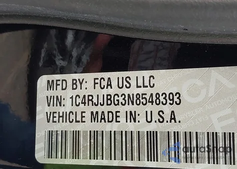 2022 Jeep Grand Cherokee L Limited 4X2 from USA, damaged, VIN 1C4RJJBG3N8548393